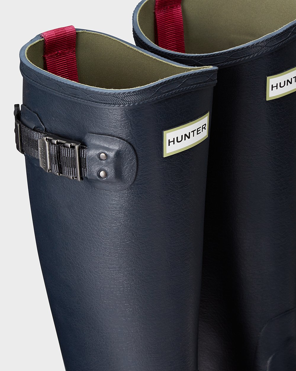 Women Hunter Balmoral Poly-Lined | Tall Rain Boots Navy | NZ-91237-RBIW